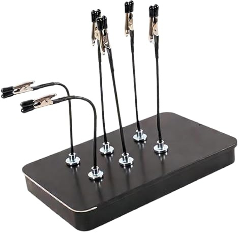 Baoblaze Model Painting Stand Modeling Tool Professional Multipurpose Stable Practical Sturdy Base Holder with Bendable Clip, 20 pieces Clip