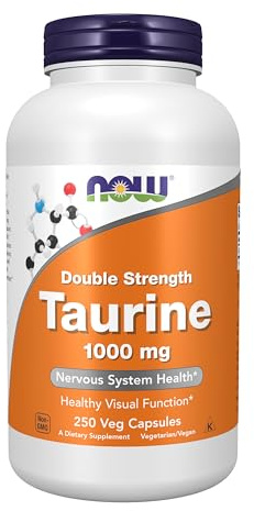 NOW Foods Taurine, 1000mg Double Strength - 250 vcaps