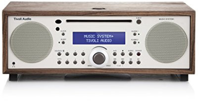 Tivoli Audio Music System+ All-in-one DAB / DAB+ / UKW Kompaktanlage mit Drahtlose Bluetooth-Technologie (Walnuss / Beige)
