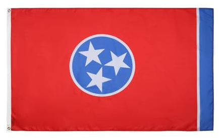 BANDIERA TENNESSEE 90x60cm - BANDIERA STATO AMERICANO – USA - STATI UNITI 60 x 90 cm - AZ FLAG
