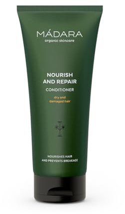 MÁDARA Organic Conditioner for Hair - Conditioner for Dry Damaged Hair, Nourishing with Northern Nettle & Quince, Prevents Breakage & Split Ends, Deeply Nourishing, Vegan & Ecocert Certified, 200ml