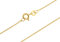 Panzerkette Gold 333 Damen 55cm I filigrane Goldkette Damen hochglanz 0,8mm Stärke I Halskette Echtgold für Frauen mit Federring Verschluss