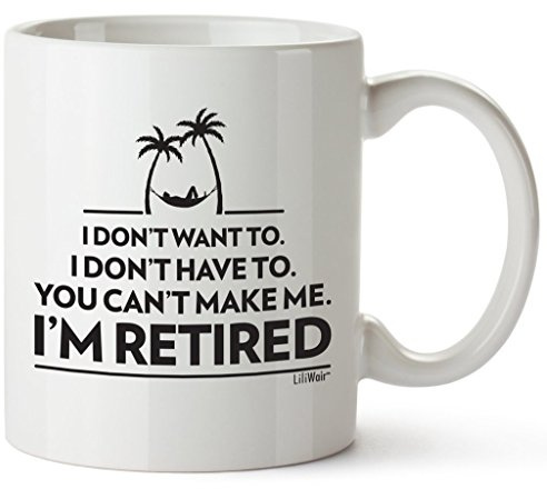 Funny Retirement Gifts Gag for Women Men Dad Mom Humorous Christmas Retirement Coffee Mug Gift Retired Mugs for Coworkers Office & Family
