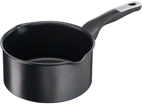 Tefal Unlimited Saucepan 20 cm (2.9 L), Pouring Spouts, Non-Stick, Scratch-Resistant, Easy-Clean Coating, Thermo-Signal, All Heat Sources Including Induction, Made in France G2553002 Black