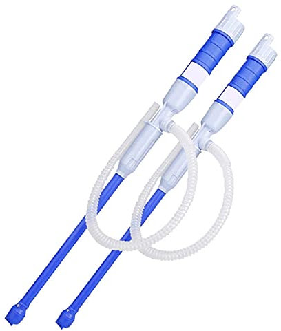 BOBOLover 2PC Elektrische Benzinpumpe Wasserpumpe Handpumpe Siphon Pumpe Kraftstoffpumpe Kanisterpumpe Tankpumpe Wasserpumpe Umfüllpumpe für Diesel Öl Wasser Pumpe (B)