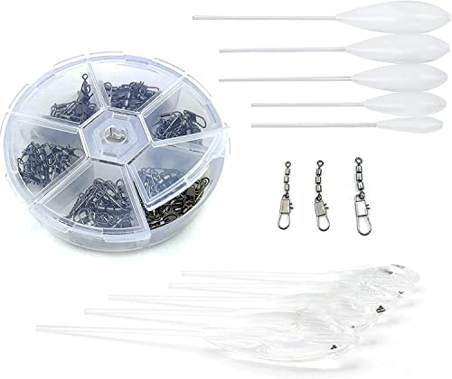 Zite Fishing Sbirolino Set 5-25g I Spirolino Posen Forellen-Angeln Langsam Sinkend & Schwimmend 10STK I Inklusive Dreifach-Wirbel 60STK I Für Forellenteig & Spoon