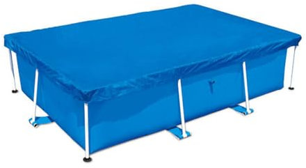WAZUBC Copertura per Piscina, RettangolareAntipolvere Antipioggia per Vasca Idromassaggio per Piscine con Telaio (300 x 200 cm)