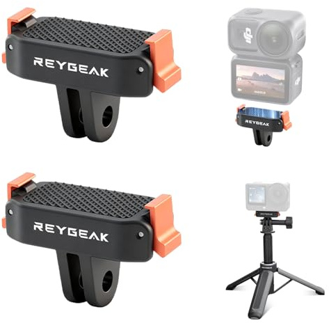 REYGEAK Magnetiskt fäste för snabbväxlingsadapter, kompatibel med Osmo Action 6/Osmo Nano, bättre än originalmagnethållaren (2 st)