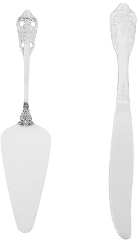 TOPPERFUN Spatole da Cucina in Acciaio Inossidabile Paletta e Coltello per Torta e Formaggio Strumenti da Forno Resistenti alla Ruggine Facili da Pulire e Conservare per Panificazione e