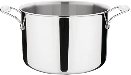 Vogue Stainless Steel & Aluminium Tri-Wall Stew Pan 240mm - All Hobs Induction Compatible Casserole Dish Y255