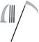 DIYASY 90CM Grim Reaper Scythe, Halloween Grim Reaper Plastic Scythe Halloween Fancy Dress Accessory for Halloween Cosplay Decoration