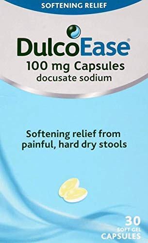 DulcoEase 30 /60 Stool Softener Soft Gel Capsules for Constipation (60)