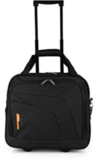Gabol - Maletín con Ruedas y Compartimento para Portátil 15,6″ Week Eco 40x36x19 cm - Altura con Tirador Totalmente Extendida 101 cm - Fabricado en Poliéster Reciclado RPET - Diseño Español - Negro