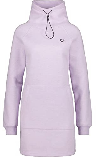 Alife and Kickin dam BabsiAK A Sweatdress klänning sweatklänning fritidsklänning sommarklänning XS-XXL, Orchid Melange, Orkidé melange, XS