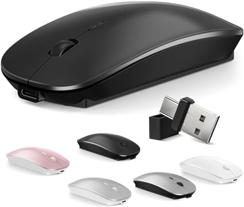 Mouse for MacBook Wireless Bluetooth Mice Laptop Mac Pro PC iPad Dual Mode