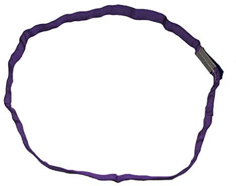 Lifting Round Slings (Endless Polyester Webbing Straps 1 Ton to 20 Ton, 0.5 Metre up to 6 Metre EWL) (5 Metre Effective Working Length, 1 Ton)
