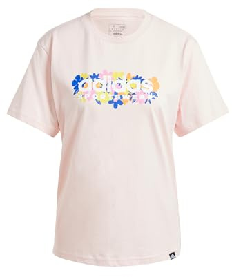 Adidas Femme Soft Side 2.0 Graphic Tee, Sandy Pink, S