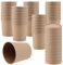 CHUIFAI 50 Stück 460ml Einweg Suppenbecher mit Deckel, Papier Suppenbecher Braun, Speisebecher Pappe Eisbecher, Suppenbecher to Go für Mitnehmen, Eiscreme, Mikrowelle und Tiefkühlkost