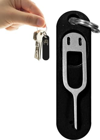 SIM-Tool, SIM-Karten-Entfernungstool - Nadelöffner SIM-Kartenentferner | Abnehmbarer Schlüsselanhänger-Anhänger, Auswurfstift für das SIM-Kartenfach, Werkzeug zum Öffnen des Kartenfachs für Mobiltelef