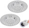 Dimeho 2 Pcs Stainless Steel Kitchen Sink Strainer Standard Drain Filter Plug Drain Cover Hair Trap Strainer Protector Stopper for Bathroom Bathtub Shower 2.95 / 7.5 cm