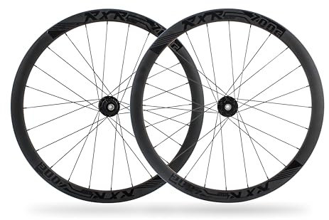 Rennrad-Laufradsatz, 700c, Scheibenbremse, Aluminiumlegierung, 40 mm Tiefe, geeignet für 8/9/10/11 Gänge, mit Schnellspanner/Steckachse, 24 Löcher (1 Paar Räder)