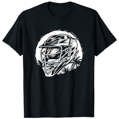 Lacrosse Helm Skizze T-Shirt