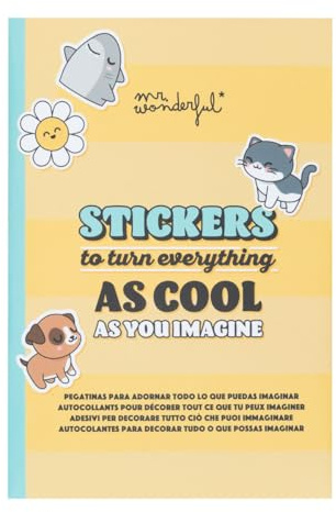 Mr. Wonderful - Pegatinas para Adornar con Decoración Normal, Relieve y Holográficas - Todo lo que Puedas Imaginar