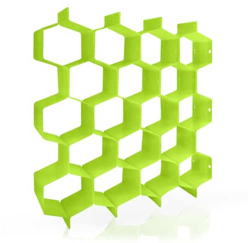 MultiValue Caddy per cassetti, 8 pezzi Organizzatore creativo fai-da-te per cassetti in plastica, divisori per cassetti regolabili, per la conservazione di calzini, biancheria intima e articoli per