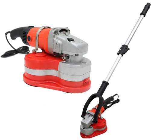 Lijadora Y Pulidora De Concreto 3 Cabezales - 2800 W para Pisos Y Paredes De Concreto con 3 Ruedas Diamante, Pulidora para Roca, Piedra Y Granito Y Aspirador De Polvo