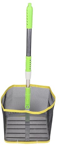LLHCF Red de recogida de pelotas de pingpong retráctil, cesta giratoria con mango extensible para sostener 100 pelotas de tenis de mesa