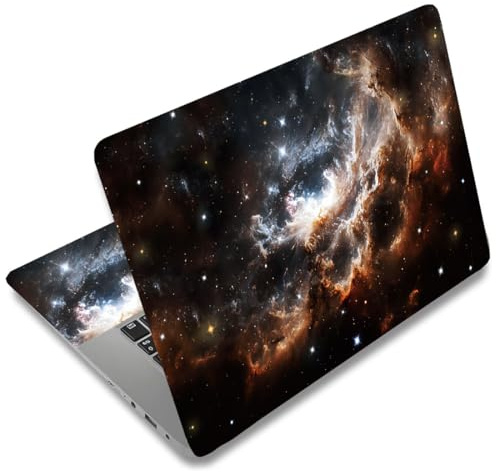 SUPERDANT Adesivo Stellare per PC Portatile Cielo Galattico Universale 12 15.6 Pollici Copertura Rimovibile Impermeabile Per Personalizzazione Protettiva Notebook