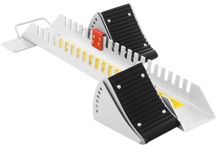 InnaMall Starting Block, 6 Angle Adjustable Sprinter Track with Anti-Slip Pedals Professional Athletics Track Starting Block for Running Training, Indoor/Outdoor Plastic Runway Use