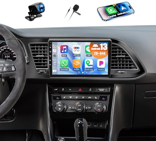 2+64G Android 13 CAMECHO 9 tums bilradio för sits