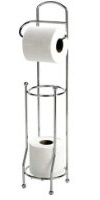 Stainless Steel Wire Frame Freestanding Toilet Roll Holder