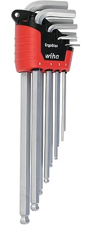 Wiha 66996 ErgoStar Ball End Hex L-Key, 9-Piece Set