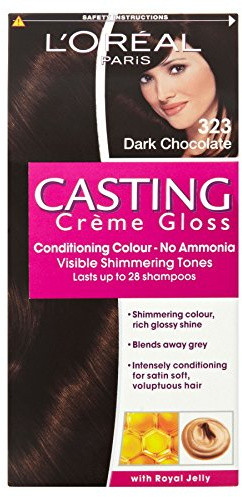 3 x L'Oreal Paris Casting Creme Gloss Conditioning Colour 323 Dark Chocolate