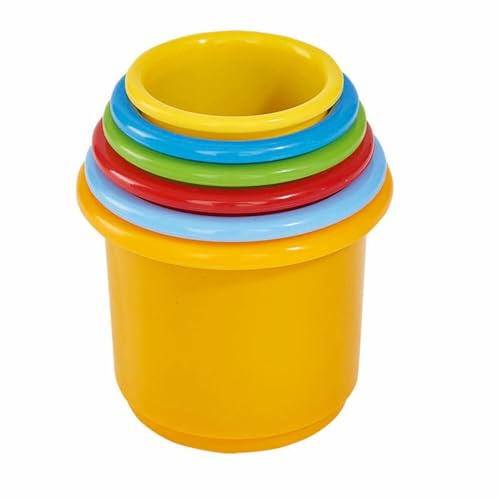 ABC 104018143 - Stapelmuggar - Stapelmuggar från ABC i 6 Delar, 39 cm, Från 12 månader