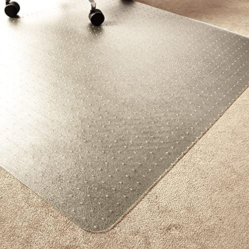 Marvelux Eco Enhanced Polymer Bürostuhl Bodenschutzmatte für Teppichböden, 90 x 120 cm rechteckig Bürostuhlmatte, transparent schreibtischstuhl unterlage, in verschiedenen Größen erhältlich