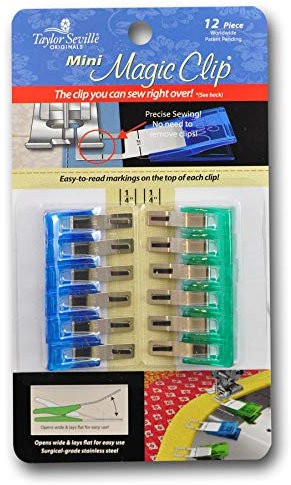 Taylor Seville Originals - Taylor Seville Originals Rostfrei Stahl & Plastik (Mini) Nähen Magic Clip - 12 Stücke