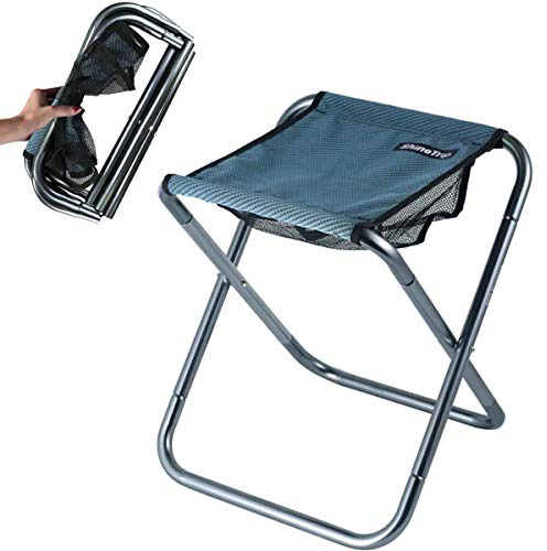 C hello cloud Taburete Plegable para Camping Mini Exterior Plegable Asiento portátil, Ligero, Pesca, Viajes, Senderismo, jardín, con Bolsa de Transporte, en 3 tamaños (Grande)