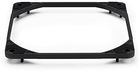 Noctua NA-IS1-12 Sx2 chromax.black, Distanziali Lato Ingresso per Ventole da 120 mm (Nero)