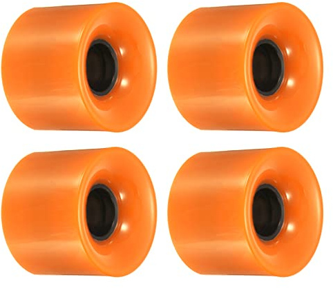 PATIKIL 60mm Longboard Wheels, 4 Pack Skateboard Wheel Street Wheels for Skateboards Cruiser Wheels Replacement 78A, Orange