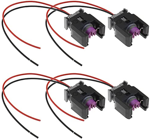 EMSea 4pcs Voiture Diesel Injecteur Connecteur Électrique Faisceau de Câbles Prise 13816706 Compatible avec Sprinter Étanche 2 Broches Pièces de Voiture 15cm