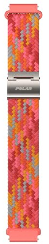 Polar Geflochtenes Garn Rot Armband, 20mm, Größe S/L, Bequemes & Stilvolles Uhrenarmband