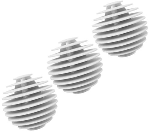 Tumble Dryer Balls 3 Pc White Laundry Balls for Tumble Dryer Reusable Tumble Dryer Tumble Dryer Ball Silicone Laundry Balls Clothes Will Come Out Soft Fluffy Fewer Wrinkles and Less Static Cling