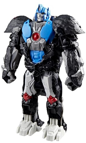 Transformers Smash Changers Optimus Primal Action Figure, Changes from Robot Toy to Gorilla Toy, Ages 6+