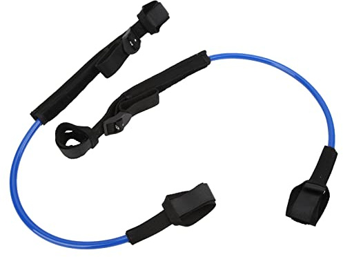 HOSEONFN Correa De Surf, para Tabla De Surf, 2 Piezas De Cuerda De Pierna Recta Ajustable De 22-28 Pulgadas, Diseño De Seguridad Duradero Y De Alta Resistencia (Azul)