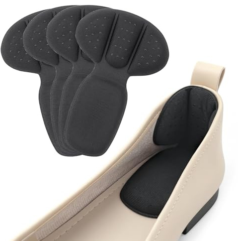 Cretty-Meet 2 Pairs Self-Adhesive Heel Cushion Pads for Shoe, Heel Grips | No Blisters, Strong Adhesive, Anti-Slip, Comfortable Heel Pad Protector Inserts for Big Shoe, Loafers, Trainers, Women Men