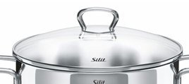 Silit Glasdeckel mit Metallgriff der Serie Style - Durchmesser 16 cm