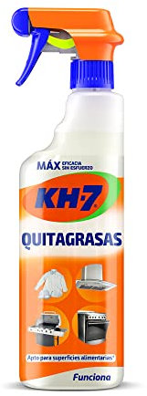 KH-7 Quitagrasas, Desengrasante | Elimina sin esfuerzo la Grasa y Suciedad | Aplícalo en la Cocina, Ropa, Exterior o Vehículos | Apto para todas las Superficies y Tejidos | Pulverizador 650 ml